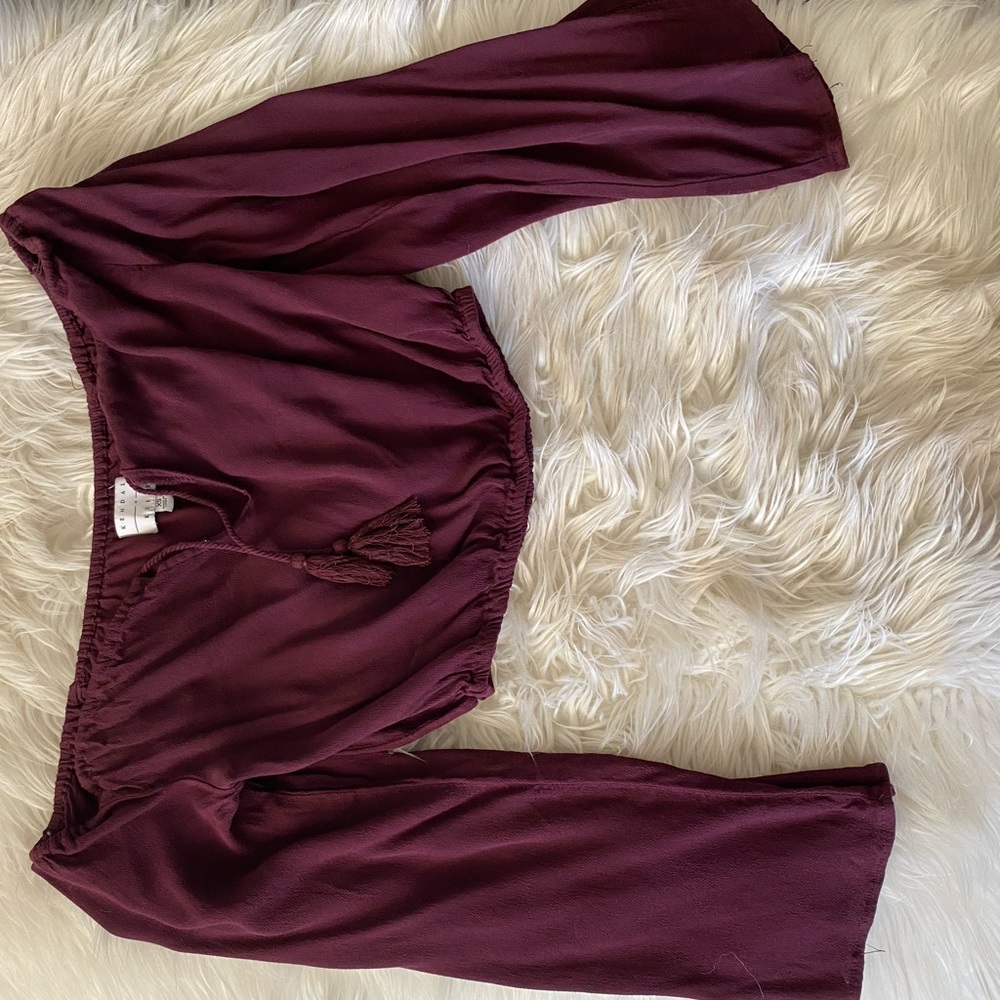 Off the shoulder crop top